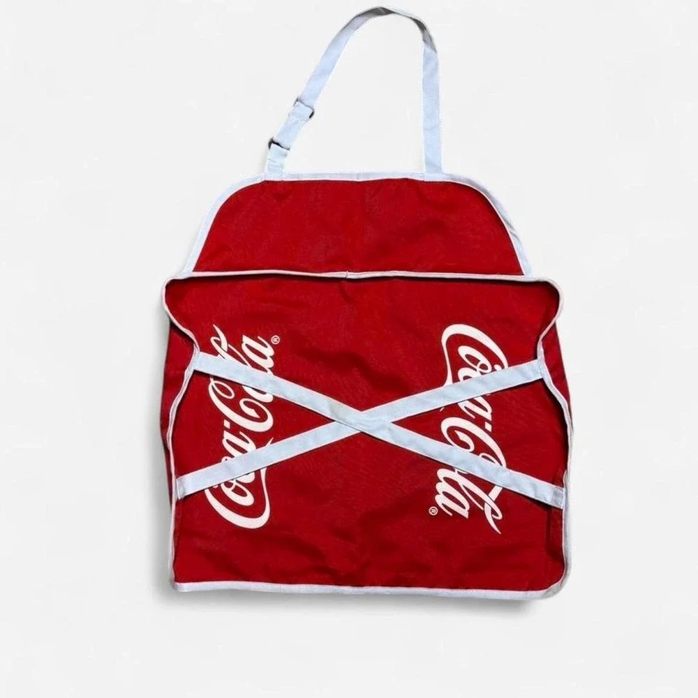 Coca-Cola red apron with pockets retro vintage like